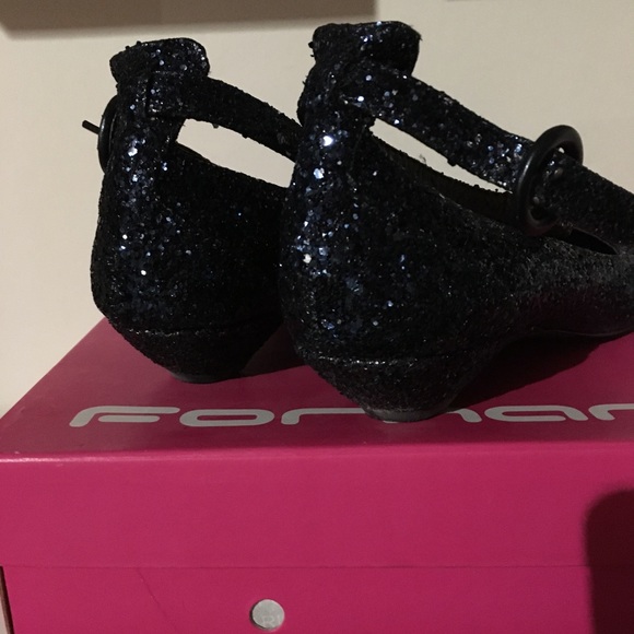 Fornarina Navy Glitter kitten Heel Ballet Flats - Picture 4 of 9